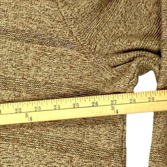 CHAPS Sweater Mens 3XLT Brown 3 Buttons Mock Neck Classic Knit Henley Pullover - Picture 12 of 16